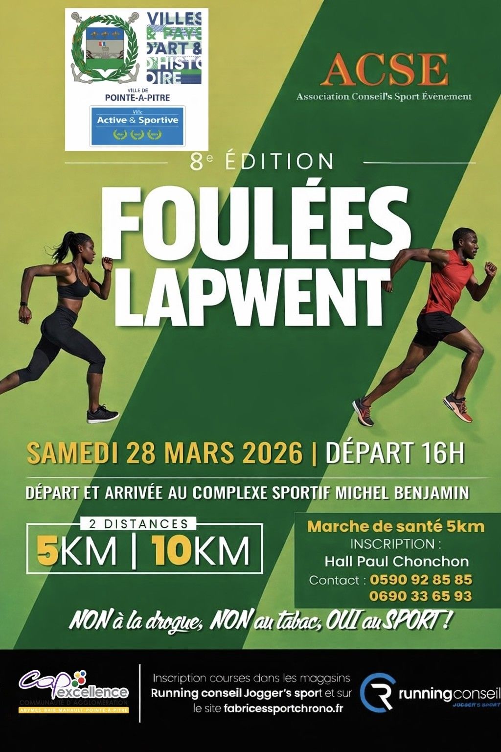 Foulées Lapwent 2026 – 8ème Édition à Pointe-à-Pitre !