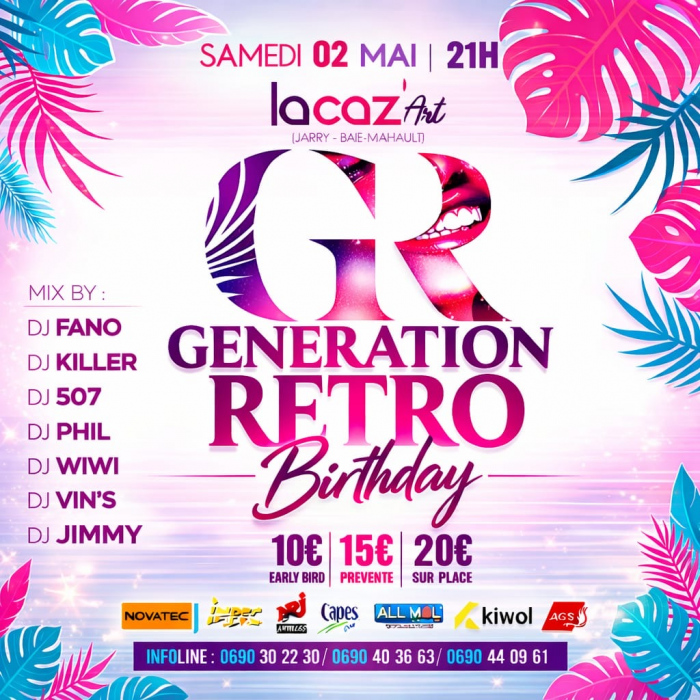 GÉNÉRATION RÉTRO : La Birthday Party à ne pas manquer !