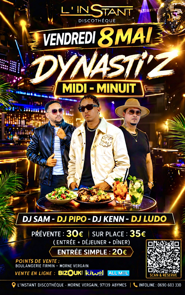 DYNASTI’Z : Le Concept Midi-Minuit à L’Instant !