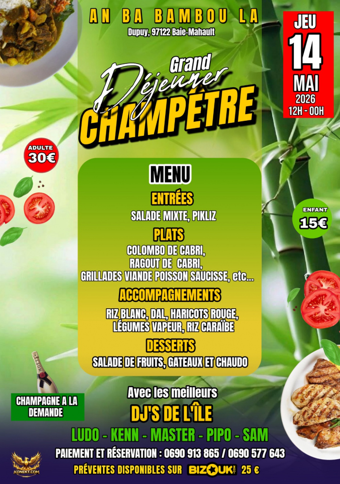 GRAND DÉJEUNER CHAMPÊTRE : An Ba Bambou La !